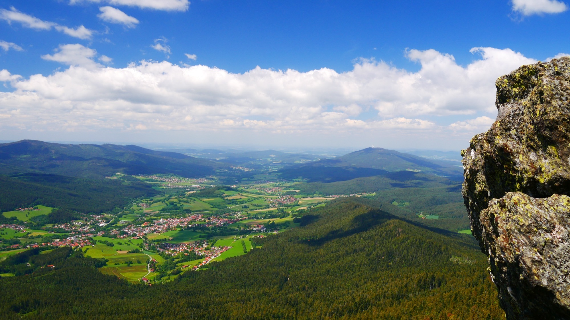 Panoramablick vom Osser Bayern
