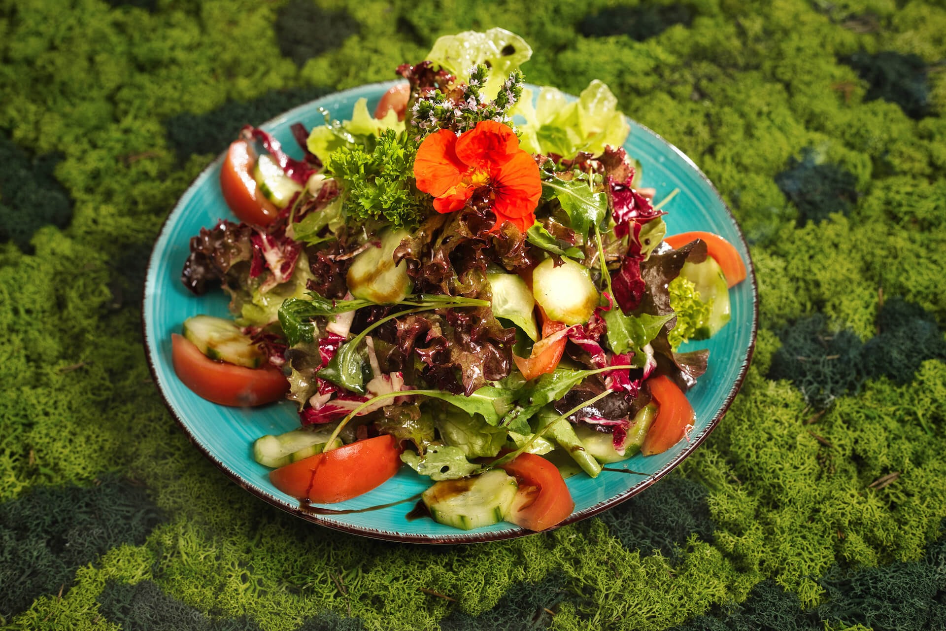 Seewirt Neubäu - gemischter Salat mit Balsamico-Dressing